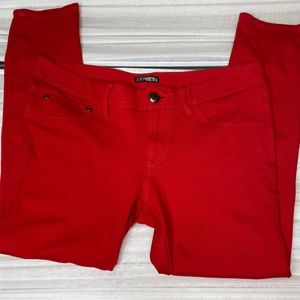 Express Red Leggings Size Medium